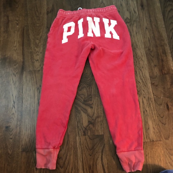 Red PINK Sweatpants - Picture 2 of 5